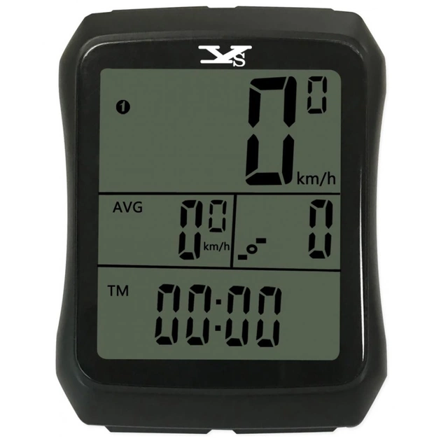 Велокомп'ютер YS 603 великий екран, каденс, 19 функцій (S-010) - зображення 1