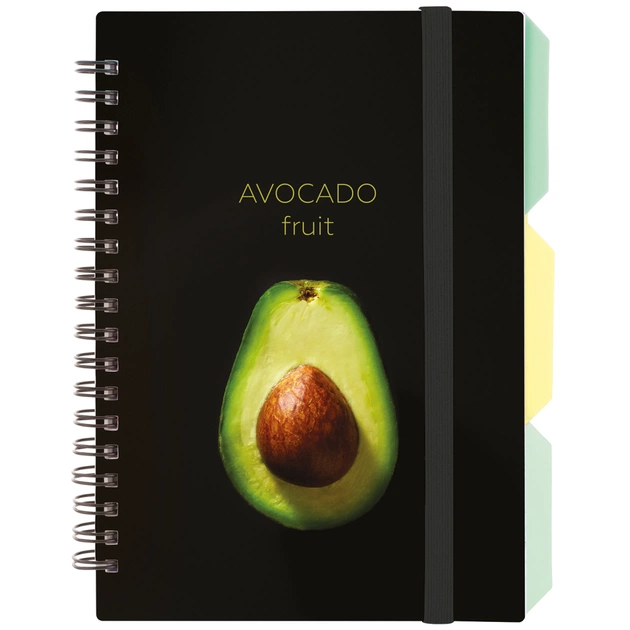 Блокнот Optima Avocado B6 с разделителями 100 листов, клетка (O20358-01) - изображение 1