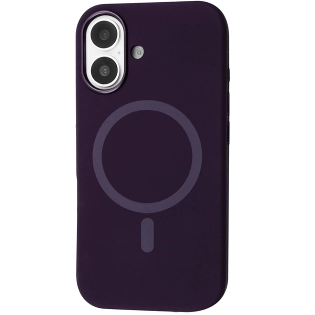 Чохол до мобільного телефона BeCover FIBRA Silicone OmniMag Apple iPhone 16 Dark Purple (716225) - зображення 1