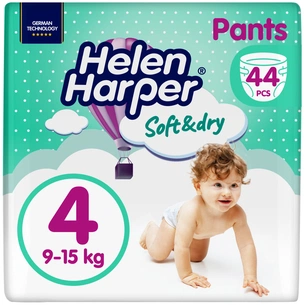 Підгузки Helen Harper Soft&Dry Maxi Розмір 4 (9-15 кг) 44 шт (5411416031703) (271440) зображення 1