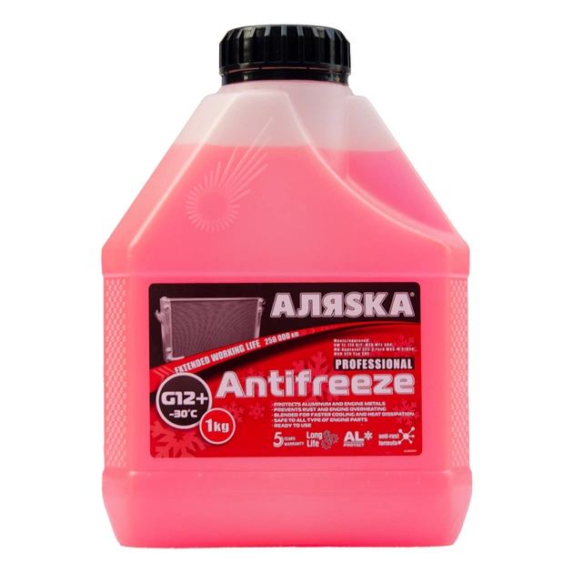 Антифриз Аляsка -30 G12+ червоний 1л (9004) - изображение 1