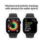 Смарт-годинник Apple Watch Series 10 GPS + Cellular 42mm Natural Titanium Case with Stone Grey Sport Band - S/M (MWXD3QH/A) - зменшене зображення 4