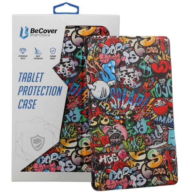 Чохол до планшета BeCover Smart Case Huawei MatePad T10 Graffiti (705930) - изображение 1