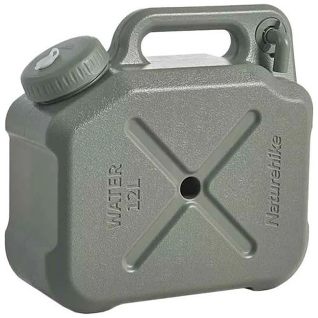Каністра для води Naturehike CNH22CJ018 12 літрів темно-зелена (6927595753255) - picture 1