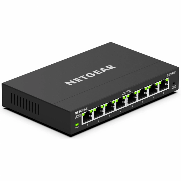 Комутатор мережевий Netgear GS308E (GS308E-100PES) - изображение 1