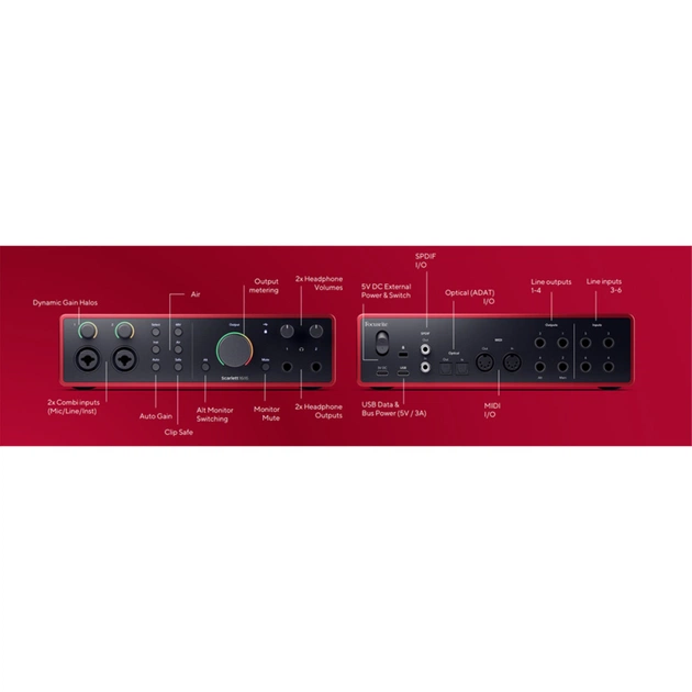 Аудіоінтерфейс Focusrite Scarlett 16i16 4th Gen (236532) - picture 5