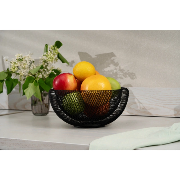 Фруктовниця Ardesto Midori 25х25х12см, метал, чорний (AR0902B) - picture 3