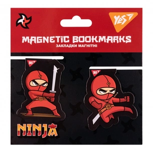 Закладки для книг Yes магнітні Ninja 2шт (707916) зображення 1