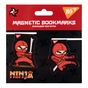 Закладки для книг Yes магнітні Ninja 2шт (707916) - зменшене зображення 1