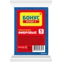 Губки кухонні Бонус фіброві 5 шт. (4823071632163) - зменшене зображення 1