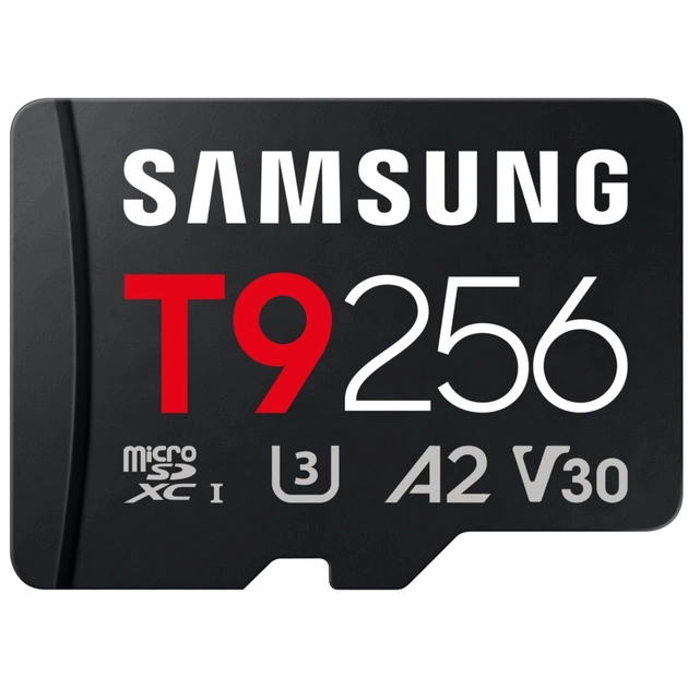 Карта памяти Samsung 256GB microSDXC class 10 UHS-I U3 V30 A2 T9 (MB-MH256T/WW) - изображение 1
