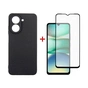 Чохол до мобільного телефона Dengos Xiaomi Redmi A5 Case Carbon + Glass (Black) (DG-KM-152) - зменшене зображення 1