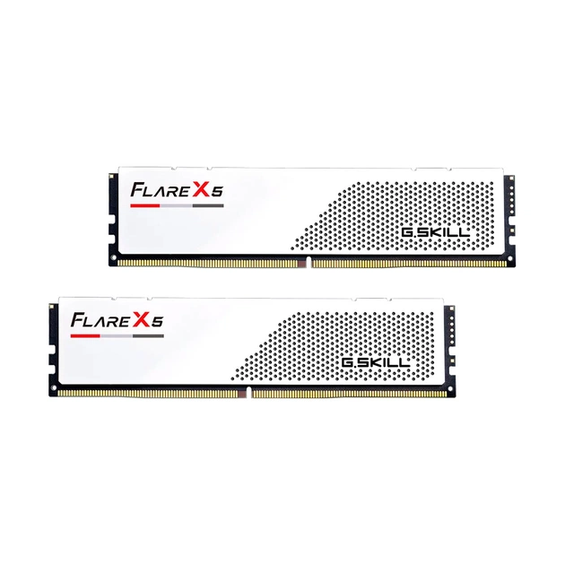 Модуль пам'яті для комп'ютера DDR5 48GB (2x24GB) 6000 MHz Flare X5 Matte White G.Skill (F5-6000J3036F24GX2-FX5W) - изображение 1