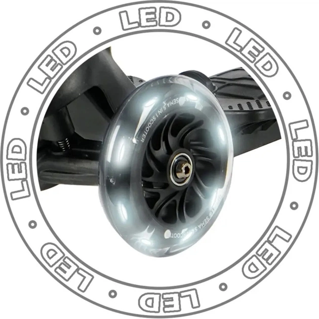 Самокат QPlay 5 в 1 Sema Pro Black (ST-004SemaProBlack) - picture 6