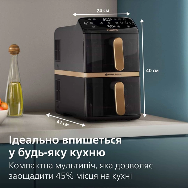 Мультипечь Philips Stacked Dual (NA462/70) - изображение 5