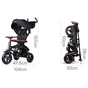 Дитячий велосипед QPlay Rito Deluxe Складаний Триколісний Black (S380-17RitoDeluxeBlack) - зменшене зображення 2