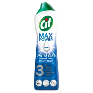 Крем для чистки кухни Cif Max Power Ультра Уайт 500 мл (8711600304918) изображение 1