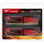 Модуль пам'яті для комп'ютера DDR4 16GB (2x8GB) 3000 MHz T-Force Vulcan Red Team (TLRED416G3000HC16CDC01) - уменьшенное изображение 3
