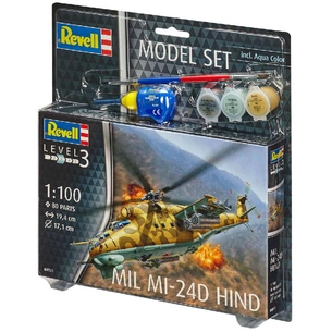Збірна модель Revell Ударний вертоліт Мі-24 рівень 3, 1:100 (RVL-64951) зображення 1