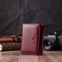 Гаманець ST Leather Шкіряний Бордовий (22507) - зменшене зображення 8