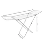 Сушарка для білизни Casa Si Kolibri 18m Silver Підлогова (CS42191C06) (DAS302393) - зменшене зображення 2