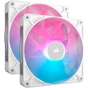 Кулер до корпусу Corsair iCUE Link RX140 RGB PWM White Dual Pack (CO-9051024-WW) - зменшене зображення 1