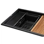 Мийка кухонна GRANADO Optimal Estella black (+ змішувач Badalona LUX inox + дозатор Redondo inox + коши (ksg0201) - зменшене зображення 5