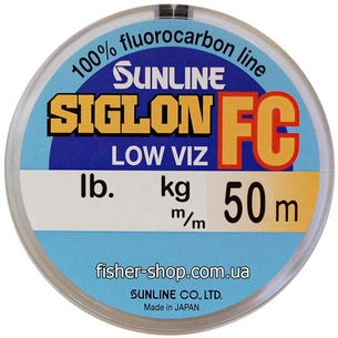 Флюорокарбон Sunline Siglon FC 50m 0.415мм 10.9кг повідковий (1658.01.45) зображення 1