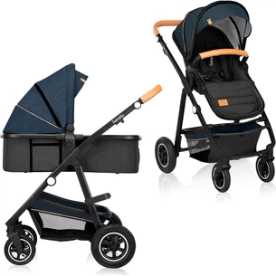 Коляска Lionelo 2 в 1 Amber Blue Navy (LO-AMBER BLUE NAVY (2in1)) зображення 1