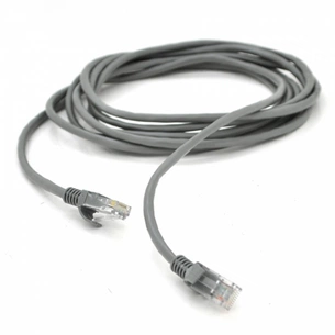 Патч-корд Ritar 20м, RJ-45, Cat.5e, CU, мідь, сірий (PCR-CU/20G / 13086) зображення 1