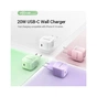 Зарядний пристрій Vention 1xUSB-C 20W PD3.0/QC3.0 Purple (FEJV0-EU) - зменшене зображення 4