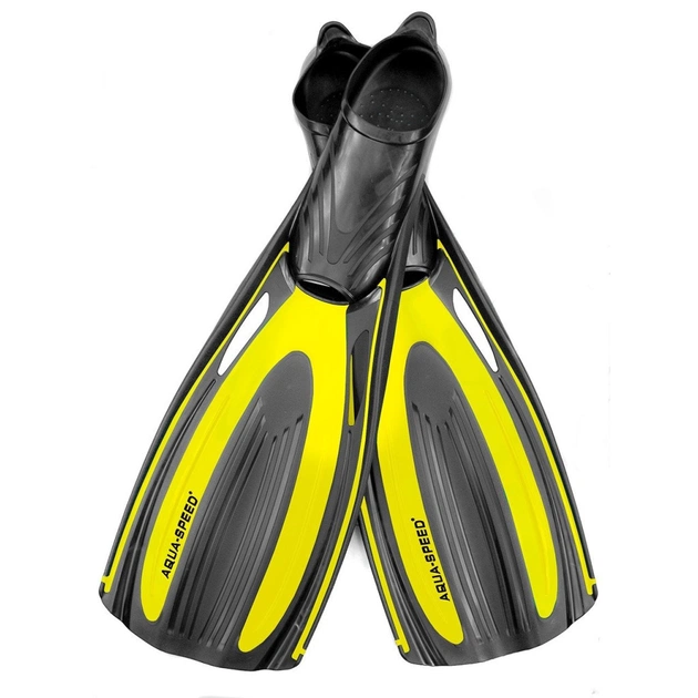 Ласти Aqua Speed Hydro 530-18 4755 чорний, жовтий 46-47 (5908217647559) - зображення 1