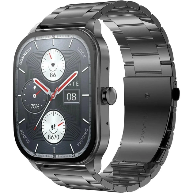 Смарт-годинник Amazfit Pop 3S Metal Black (1051348) - зображення 1