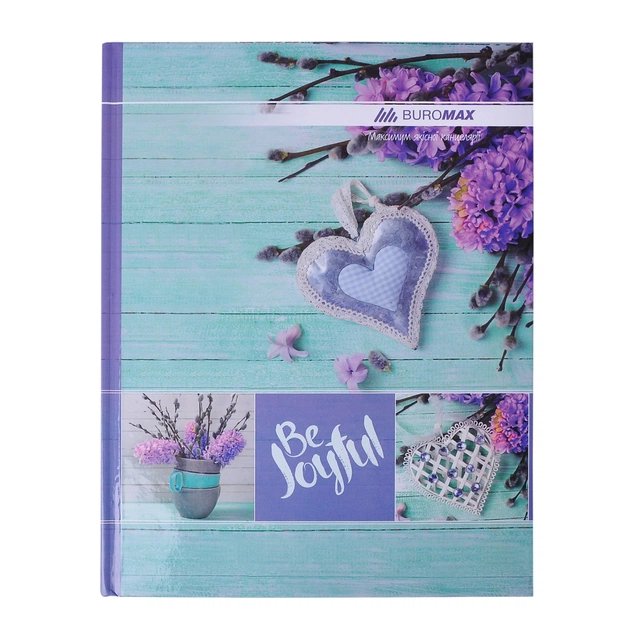 Канцелярская книга Buromax А4 ROMANTIC, 96 листов, клетка, бирюзовая (BM.2400-306) - изображение 1