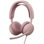 Наушники Logitech Zone Wired 2 USB Rose (981-001620) - уменьшенное изображение 1