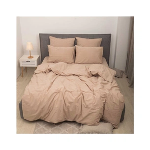 Постільна білизна MirSon Cream beige Варена бавовна 200х220 (2200007885329) зображення 1