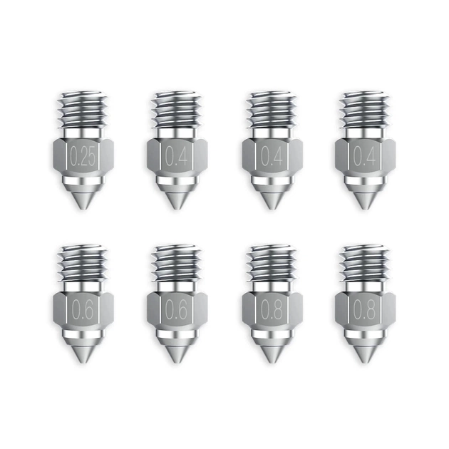 Хотенд (Сопло) Creality Nozzle Kit 8pcs High-end Copper Alloy (4008030046) - зображення 4