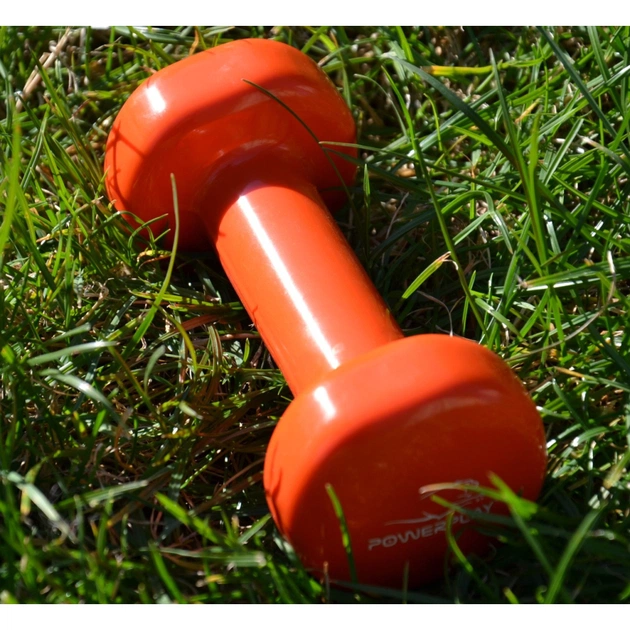 Гантель PowerPlay PP_4103 вінілова 1 кг Помаранчева (PP_4103_1kg) - picture 9