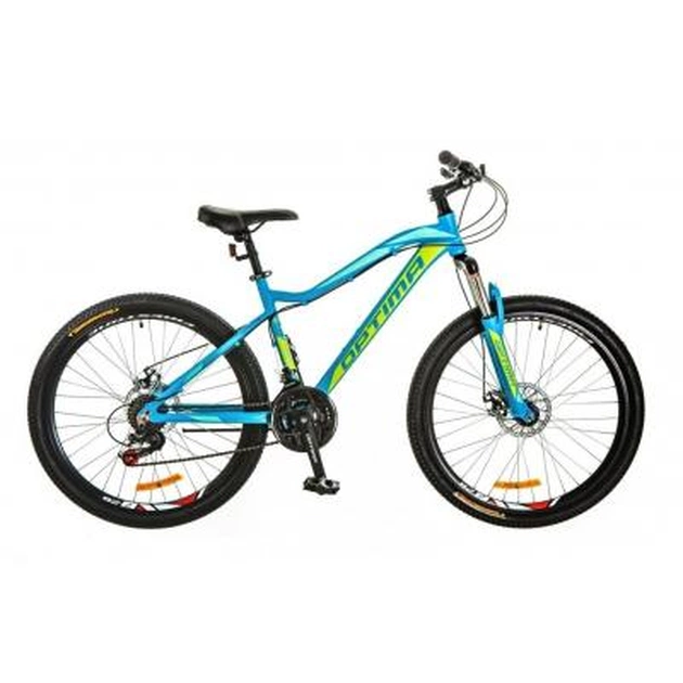 Велосипед Optimabikes 26" ALPINA 2018 AM 14G DD рама-18" Al блакитно-зелений (OPS-OP-26-106) - изображение 1