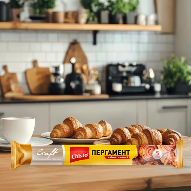 Папір для випічки пергаментний Chisto Craft Силіконізований 5 м (4823098415442) - picture 3