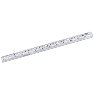 Лінійка будівельна Toptul 30 см із нержавіючої сталі (IABA0300) зображення 1