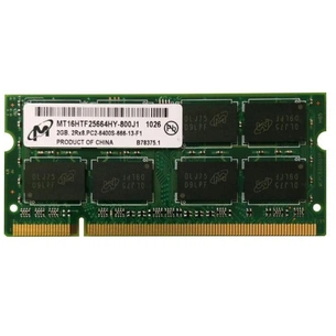 Модуль пам'яті для ноутбука SoDIMM DDR2 2GB 800 MHz Micron (MT16HTF25664HY-800J1_) зображення 1