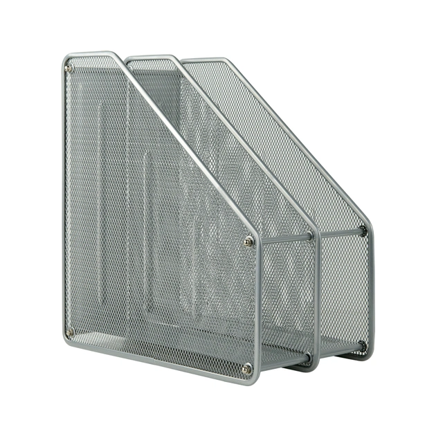 Лоток для паперів Axent вертикальний 2-в-1, металевий, білий (2126-21-A) - picture 1