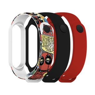 Ремінець до фітнес браслета Armorstandart комплект 3шт Xiaomi Mi Band 7/6/5 DP Comix (ARM77058) зображення 1