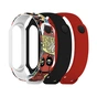 Ремешок для фитнес браслета Armorstandart комплект 3шт Xiaomi Mi Band 7/6/5 DP Comix (ARM77058) - уменьшенное изображение 1