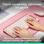Клавiатура бездротова Logitech Pop Icon Keys Rose (920-013073) - зменшене зображення 4