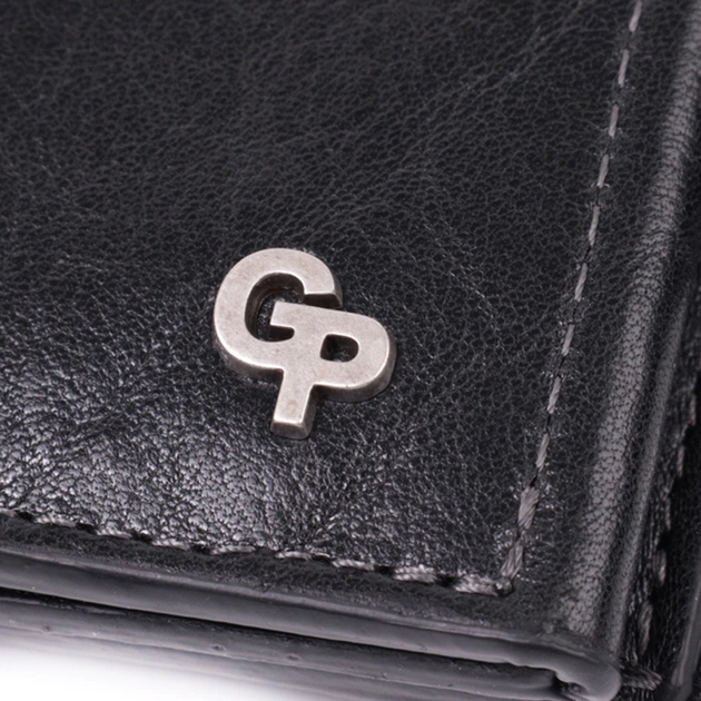 Гаманець Grande Pelle З натуральної шкіри Чорний (22573) - зображення 6