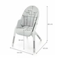Стульчик для кормления Kinderkraft Dinnly Grey (5902533926558) - уменьшенное изображение 10
