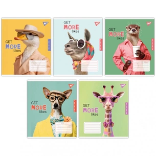 Зошит Yes Get more likes 36 аркушів клітинка (767334) зображення 1