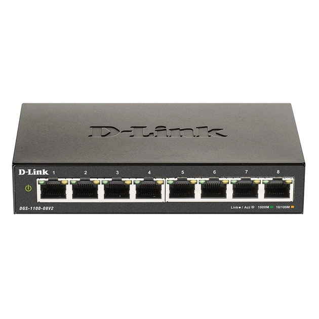 Комутатор мережевий D-Link DGS-1100-08V2 - зображення 1